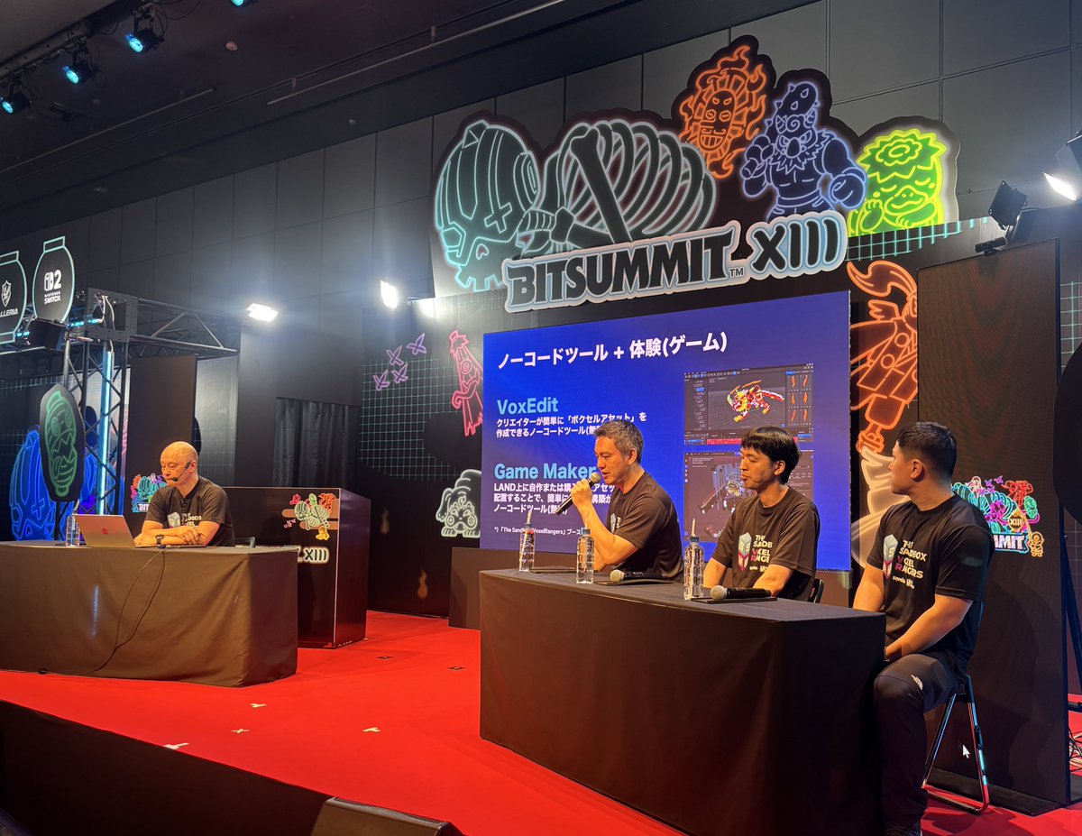 TheSandboxJP's tweet image. 🎮BitSummit 一般デイ、いよいよスタート🔥
会場ではThe Sandboxのゲーム制作&プレイの体験、ガチャやグッズ特別配布など盛りだくさん✨
昨日のビジネスデイも大盛況でしたが、今日からは誰でも参加OK!
京都みやこめっせ3FのIP1-22でお待ちしてます!
#BitSummit #TheSandboxJapan #メタバース…