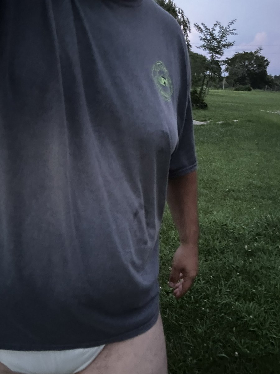 CreedMathan's tweet image. Perks of living in the middle of BFE. No pants needed