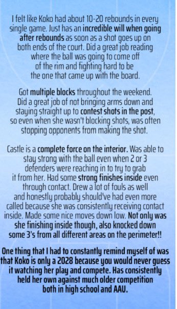 Koko Castle (@castle_koko) on Twitter photo Late post but thank you <a href="/alyxwhite_/">Alyx White</a> for the write up!
<a href="/PGHKentucky/">Prep Girls Hoops Kentucky</a> <a href="/PGHAkeem/">Akeem Webb</a> <a href="/Girls11thHoops/">11th Region Girls Hoops</a> <a href="/LadyAcesAau/">Lady Aces/Rise Up AAU</a> <a href="/riseupsports1/">Rise Up Sports Media</a> <a href="/TCHSWBB/">Tates Creek Lady Commodores Basketball</a> <a href="/MJHoopsTraining/">Matt Jones</a> <a href="/MattJonesHoops/">Matt Jones</a> <a href="/TSTbyAsmith/">Transformative Skills Training</a> Late post but thank you <a href="/alyxwhite_/">Alyx White</a> for the write up!
<a href="/PGHKentucky/">Prep Girls Hoops Kentucky</a> <a href="/PGHAkeem/">Akeem Webb</a> <a href="/Girls11thHoops/">11th Region Girls Hoops</a> <a href="/LadyAcesAau/">Lady Aces/Rise Up AAU</a> <a href="/riseupsports1/">Rise Up Sports Media</a> <a href="/TCHSWBB/">Tates Creek Lady Commodores Basketball</a> <a href="/MJHoopsTraining/">Matt Jones</a> <a href="/MattJonesHoops/">Matt Jones</a> <a href="/TSTbyAsmith/">Transformative Skills Training</a>