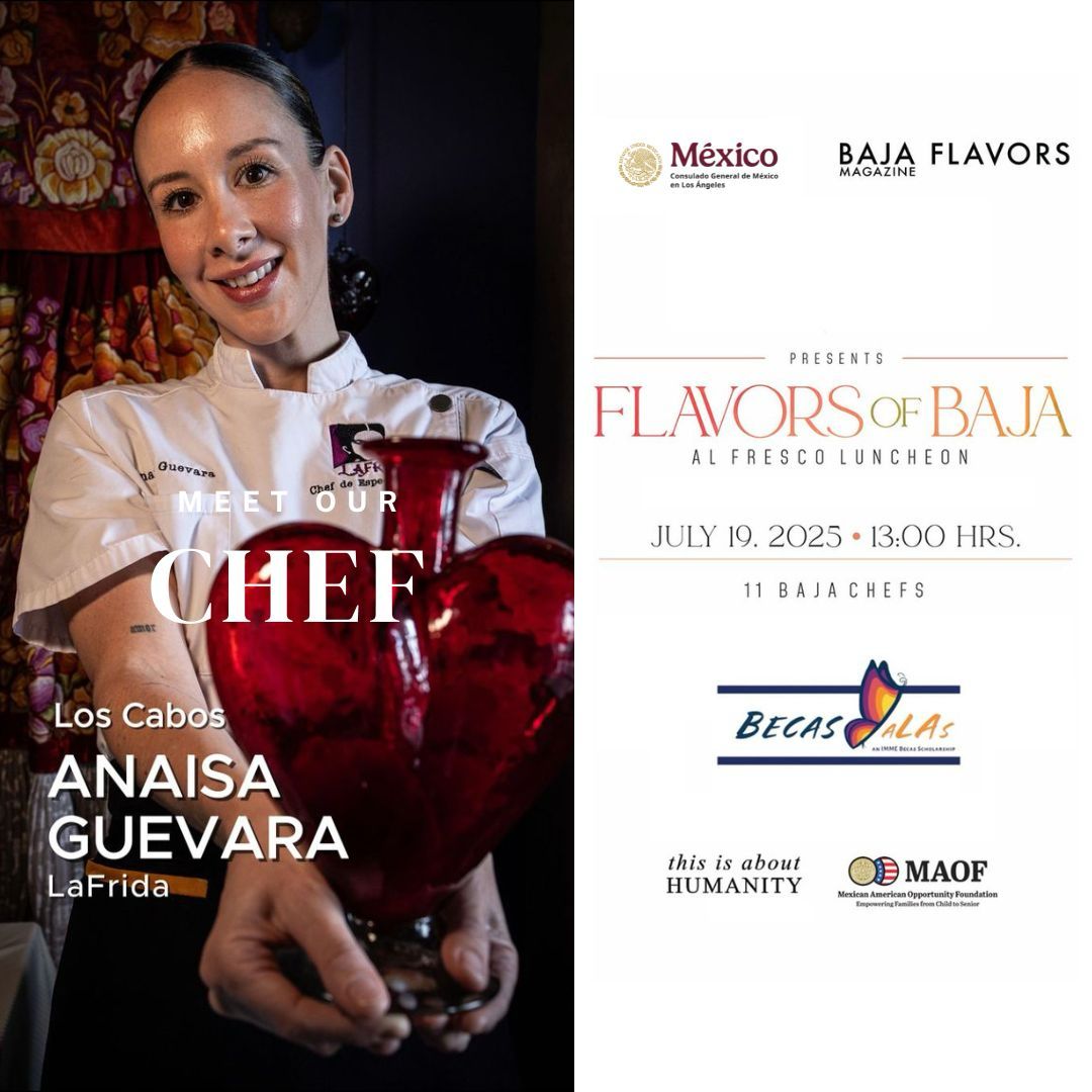 carlos_glezgtez's tweet image. Ayudar nunca supo tan bien. Acompáñanos en #FlavorsOfBaja mañana 19/julio.
Con el talento de la chef 👩🏻🍳 Anaisa Guevara de #LaFrida @PuebloBonito (📍Cabo San Lucas, B.C.S)
🎟️ ¡Últimos boletos disponibles! eventbrite.com/e/becas-alas-s…