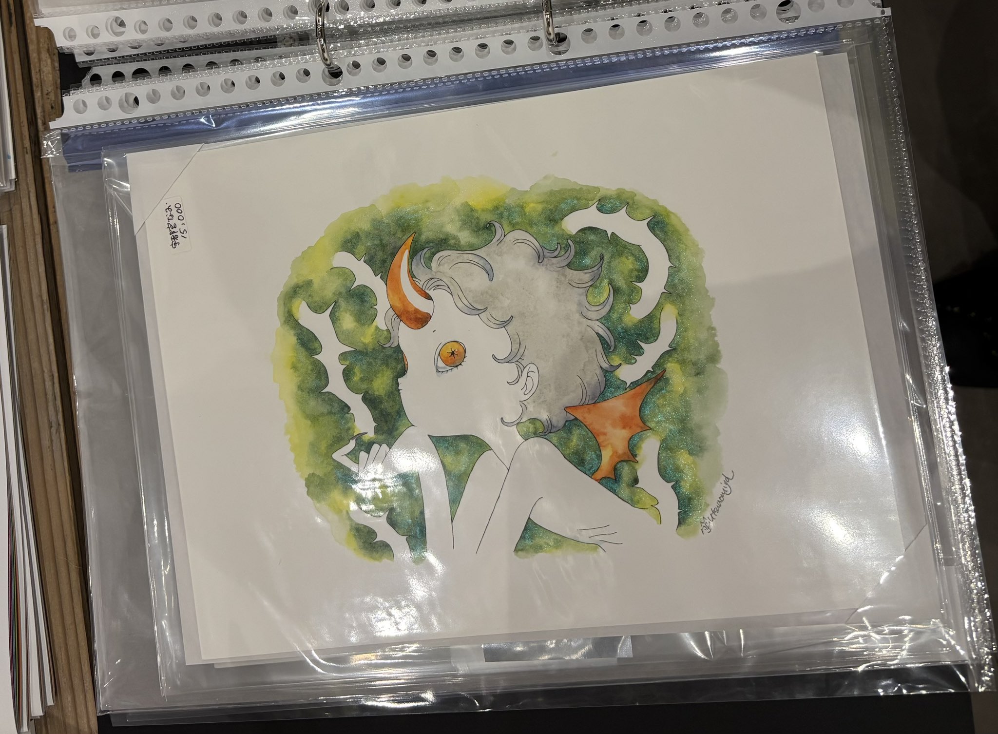 アクリル画 だるま 原画 ドローイング アクリル画 だるま 原画 ドローイング（絵を見る時間は, 優しい
