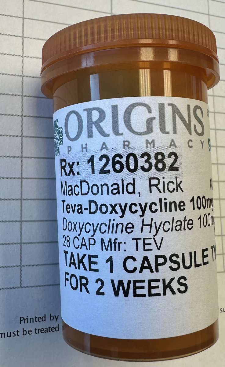 Kidsdoc1Rick's tweet photo. It was bound to happen.

We are seasoned hikers. We are careful to check each other and the pooch when we get off the trails. This was hidden on my back the tick was gone but then developed fevers and arthralgias. 
#targetlesion
#tickchecks
#LymeDisease https://t.co/mWDHgH05li