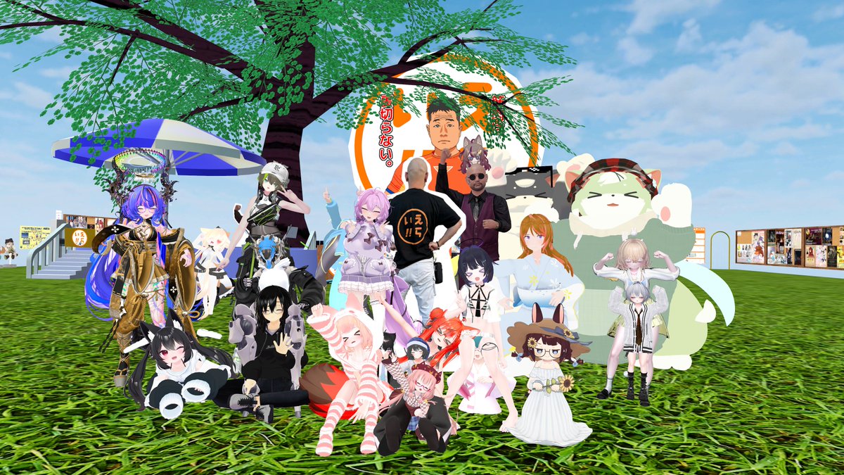 maa_vrc's tweet image. 朝からいい汗かいたぜ
 #VRCラジオ体操
