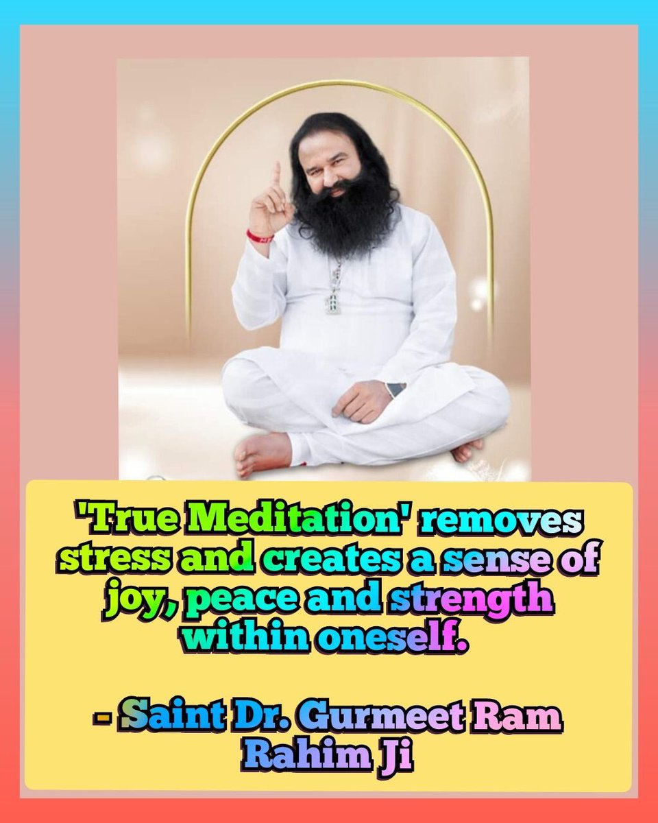 user2516428's tweet photo. Do you know there is a power inside you which can help you to cure any illness, like anger,stress and many more evils that's willpower said by
Saint Gurmeet Ram bad habits automatically convert.
#PowerOfMeditation#ControlAnger #anger #angermanagement #angerproblem
#selfgrowth https://t.co/ejZ0NtO7E1