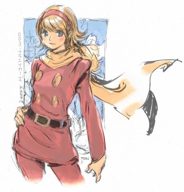 「003フランソワーズ 武闘派のイメージは無いけど生身の恐竜なら倒せるらしいよ」|あきまんPLAMAX「GODZ ORDER」神翼騎士団のイラスト