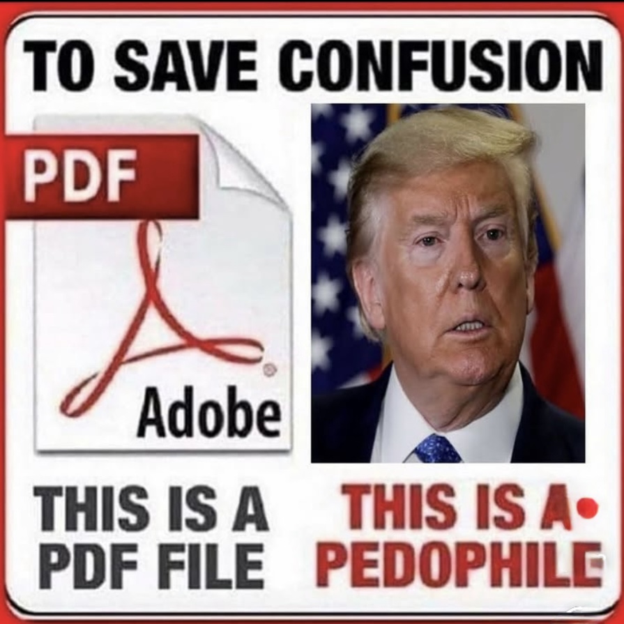 File411's tweet image. Look I know a decent file when I see one. Yet there seems to be some confusion -so this meme might help those in MAGA world to differentiate a pdf file versus a pedophile.
I genuinely hope this made you laugh as hard as I did when a friend texted me this meme &lt;snort&gt; and yes of…