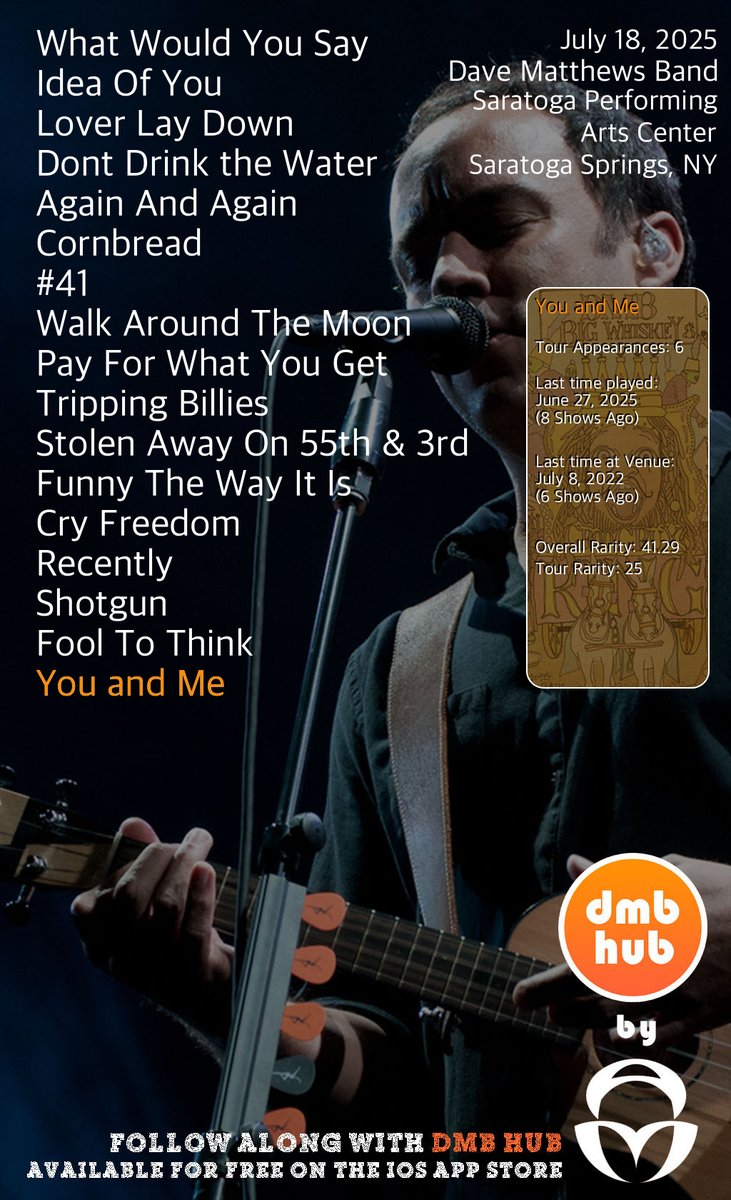 DMB Live Setlist tweet media
