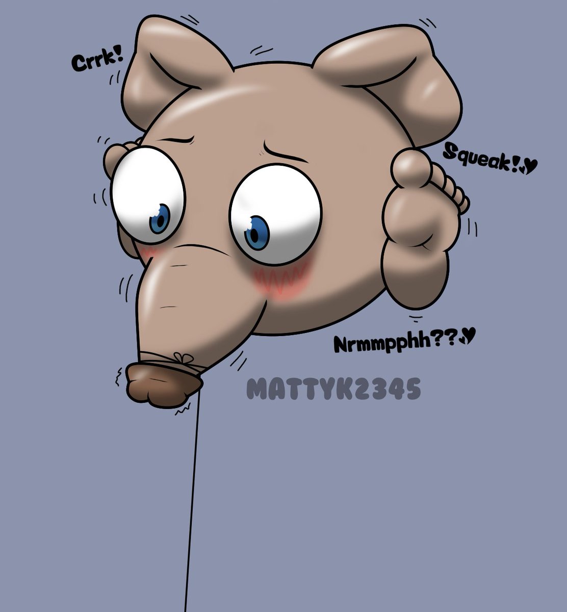 Matts cockaphant form bloated up, becoming a new type of balloon animal~!

#TF #Transformation