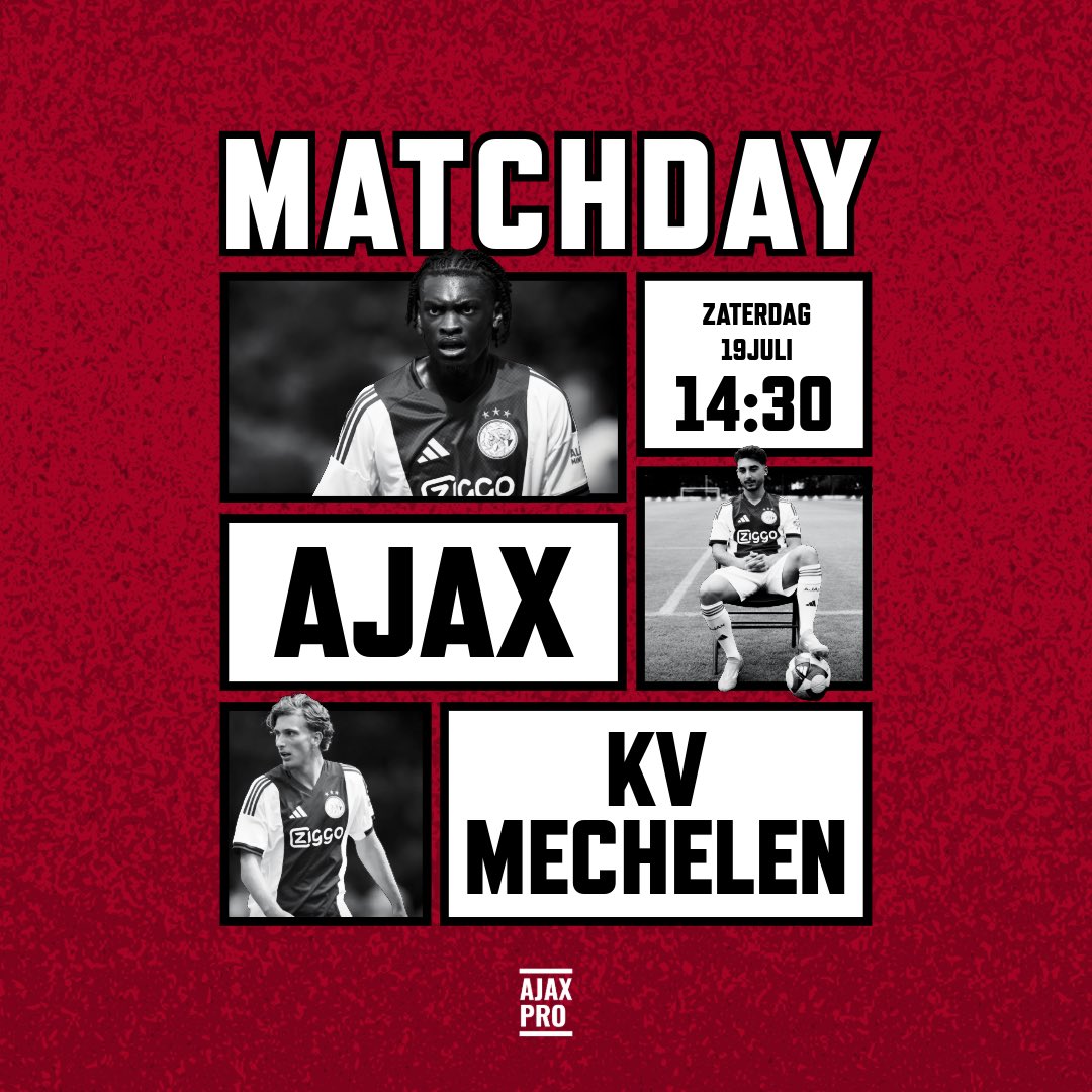 Vandaag speelt Ajax om 14:30 een oefenwedstrijd tegen het Belgische KV Mechelen 🇧🇪

Wat verwacht je van deze wedstrijd? 

Laat het weten 👇
