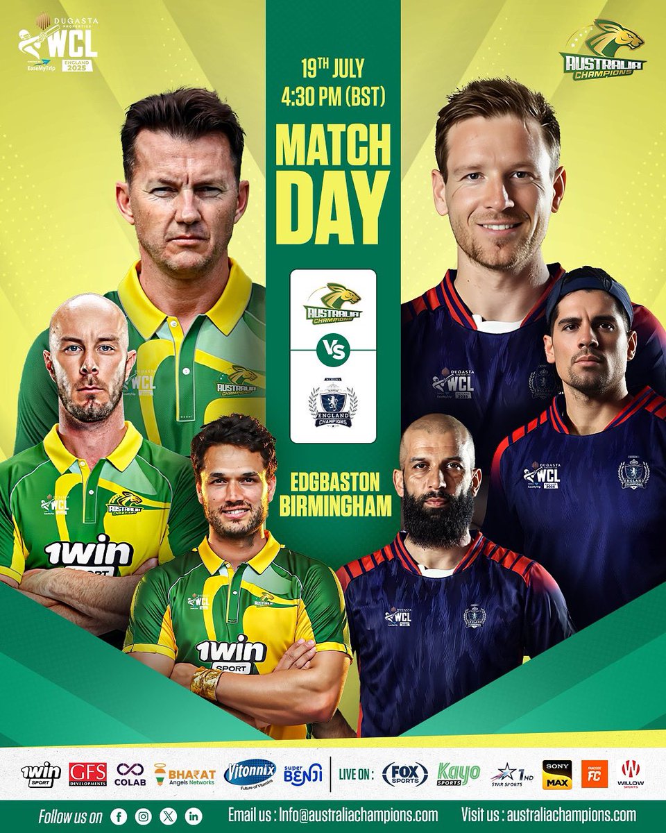 AustraliaChamps's tweet photo. Lights. Legends. LIVE! 🔥

Matchday energy 🔛🔝
Australia Champions are locked in and ready to bring the heat 🆚 England Champions! 🔥

@amarxeon #WCL2025 #WCLSeason2 #WorldChampionshipoflegends #Championsbackagain #Aussies #AustralianChampions #WCL https://t.co/l5F8D3BOMT