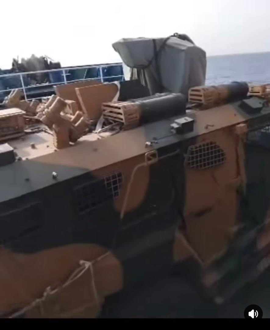 Abdijaliilsamow's tweet image. The Puntland Maritime Forces have released preliminary images and footage of a vessel carrying heavy weaponry, intercepted in Puntland waters late yesterday. Senior officials confirmed that the ship was transporting carefully packed consignments of arms and has been redirected to…