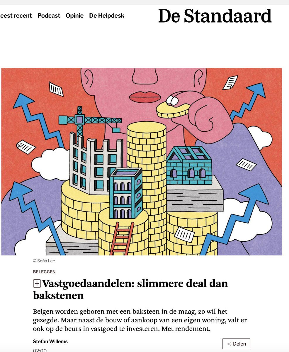 FinanceFilosoof's tweet image. Wie vastgoed verhuurt, stuur ik vaak door naar de vastgoedaandelen op de Brusselse beurs. Geen last met je huurders, meer tijd om je op andere zaken te richten en vastgoed dat je kan kopen onder de intrinsieke waarde.
Wat kan je kopen? Ik heb een artikel hierover geschreven in…