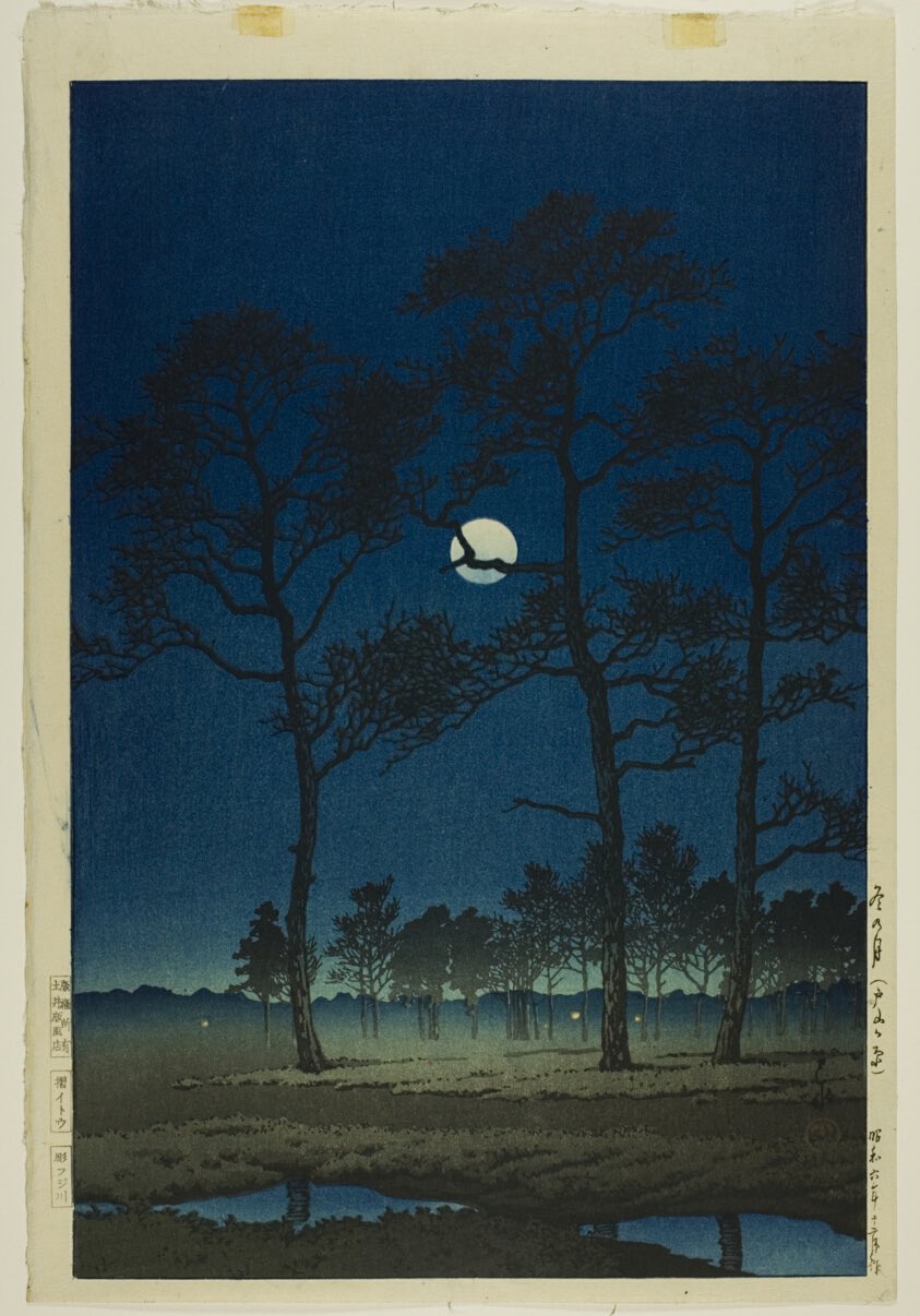 絵画 sample Deer and Pine in the Snow (1892) - Morikawa Sobun 雪中松鹿図