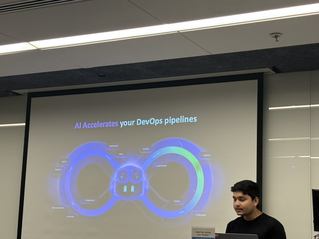 0xH3XUS's tweet image. Excited to be part of #GitTogether Mumbai! 🚀
Loved exploring what’s next with GitHub Copilot and the future of AI in Dev workflows.
Also super pumped about #GitHubSpark — vibe coding is getting real! ✨
#GitHub #AI #Copilot #gittogether @alimustafa