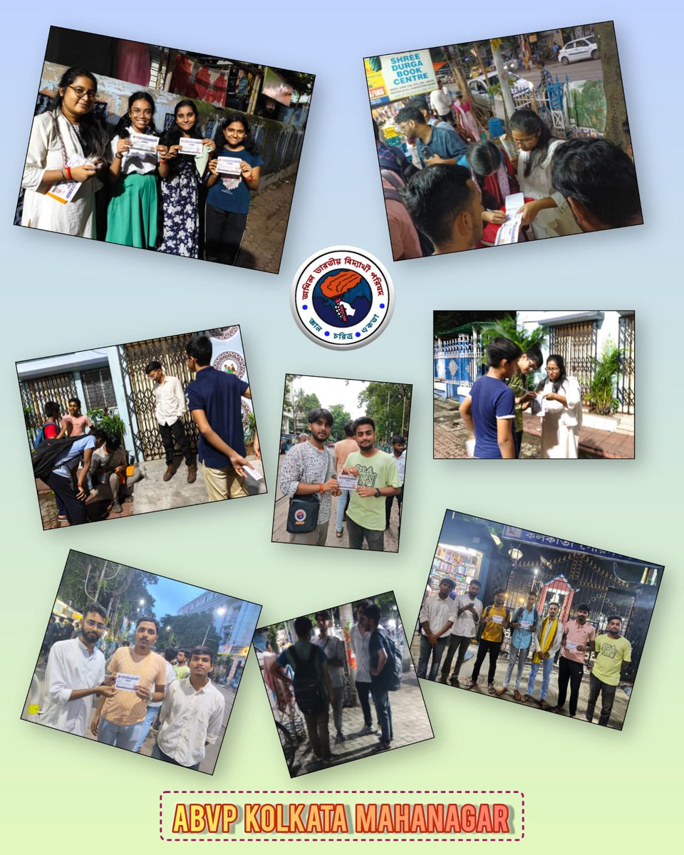 Membership Drive by ABVP North Kolkata College Street unit

#abvpkolkata 
#abvpbanga 
#membershipdrive 
#77yearsofabvp
