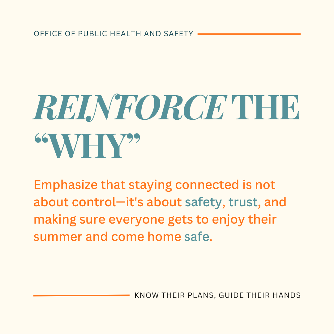 IndyOPHS's tweet image. 📣 KNOW THEIR PLANS, GUIDE THEIR HANDS
Reinforce the why. 💬 Staying connected with your teen isn’t about control—it’s about trust, safety, and making sure everyone enjoys their summer and gets home safe. 🏡☀️
A quick check-in can make all the difference. 💛
#IndyYouthSafety…