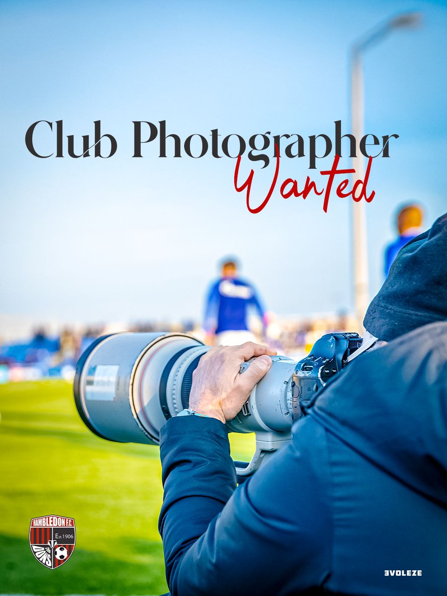 Hambledon FC (@hambledonfc) on Twitter photo We are looking for a photographer to cover our games for this season.
Please get in contact even if you will just be able to cover the odd game.
hambledonfc@gmail.com or 07557479349
#photographer #coyds #hambledonfc We are looking for a photographer to cover our games for this season.
Please get in contact even if you will just be able to cover the odd game.
hambledonfc@gmail.com or 07557479349
#photographer #coyds #hambledonfc