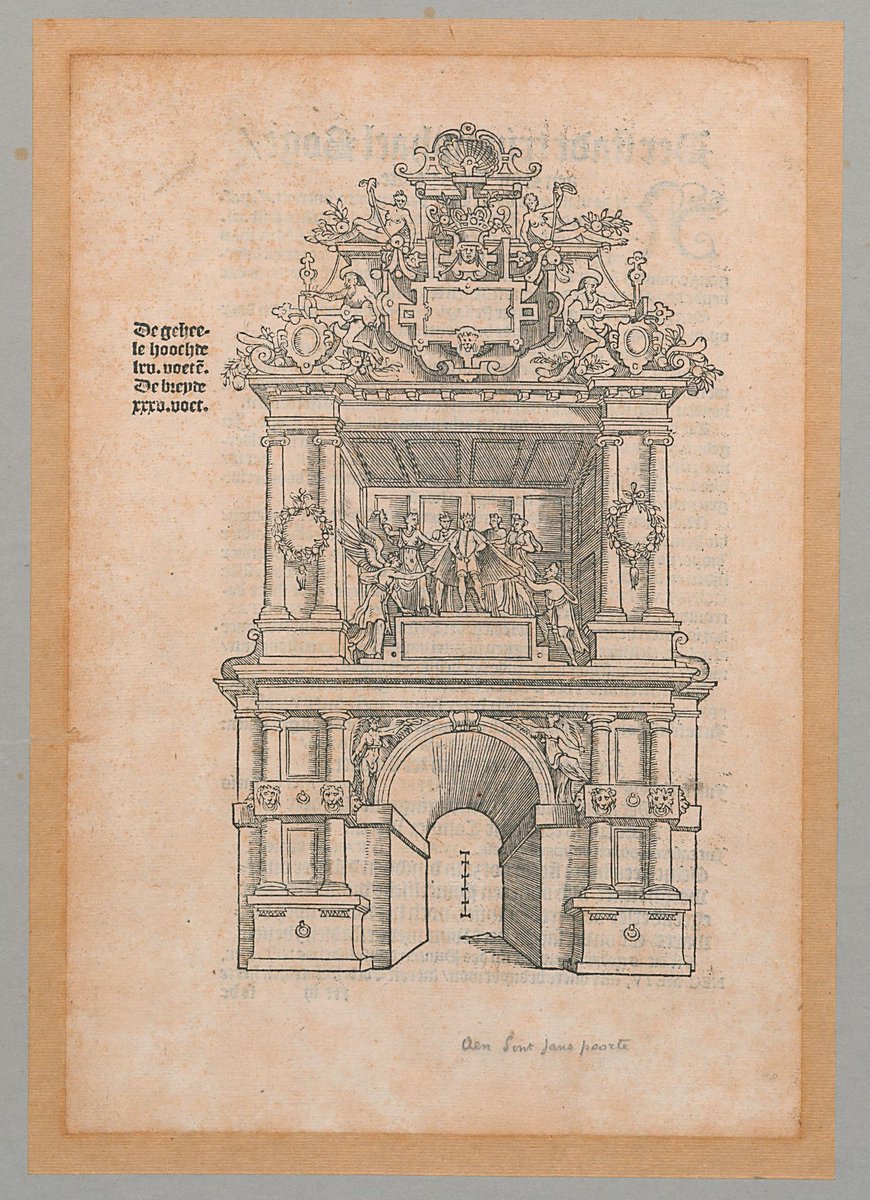 DM_Vincenzo's tweet image. Complexe podia opbouwen zit in de nationale genen. Eeuwen geleden bouwde men al in een mum van tijd dit soort creaties (triomfboog voor intrede prins Filips in Antwerpen, 1549) #Tomorrowland