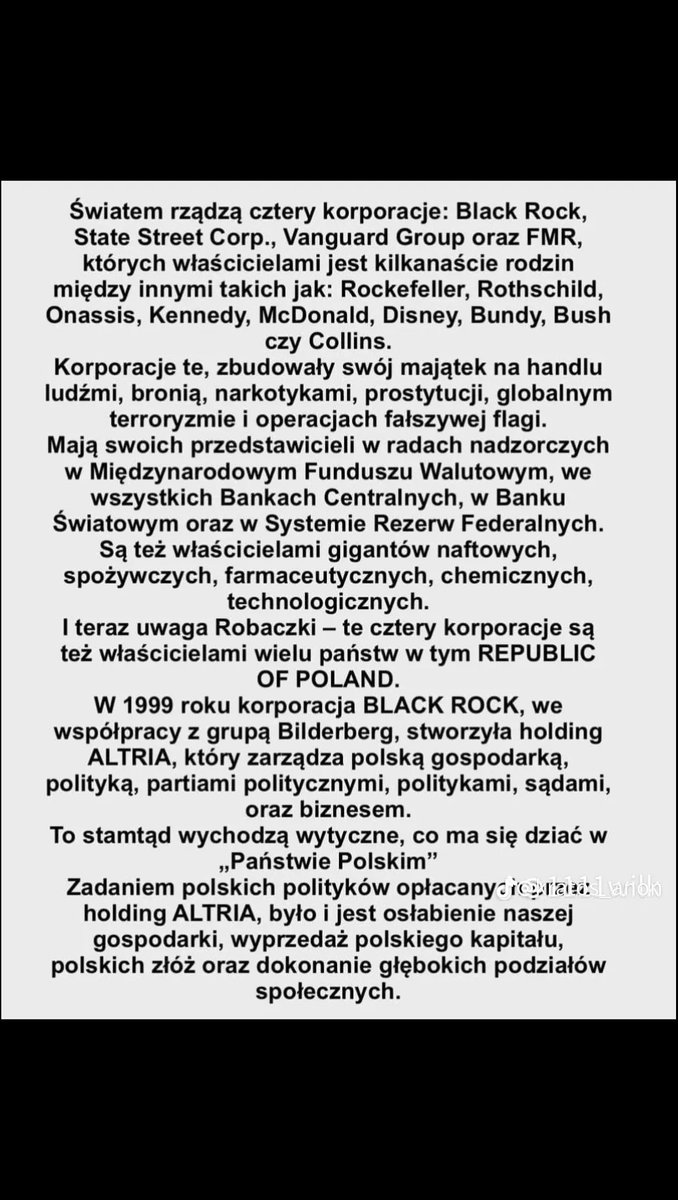 Squad40i4's tweet image. My wiemy a czy wiedzą to Polacy, sądzimy że mało wiedzą ale wiedza , tak jak powietrze, jest niezbędna do życia. I tak jak powietrza nikomu nie wolno jej odmawiać.
#Anonymous
#Squad44
#BlackClock
#Error404
#JudgmentDay