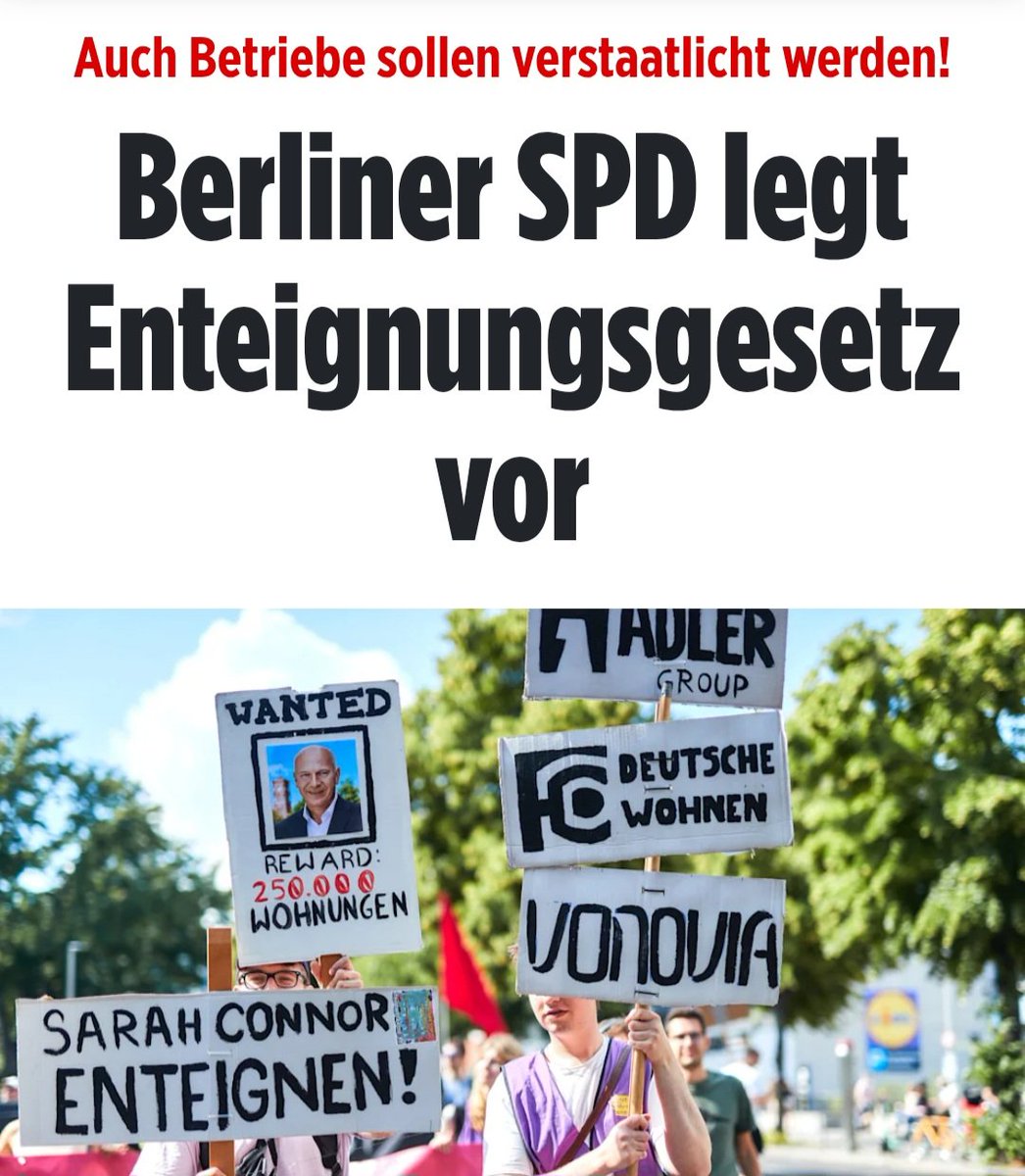 UNFASSBAR:
36 Jahre nach dem Mauerfall will die Berliner SPD wieder Privateigentum verstaatlichen!
Die Genossen zeigen ihr Gesicht immer deutlicher.
Wacht auf, solange es noch geht!
#Enteignungen
