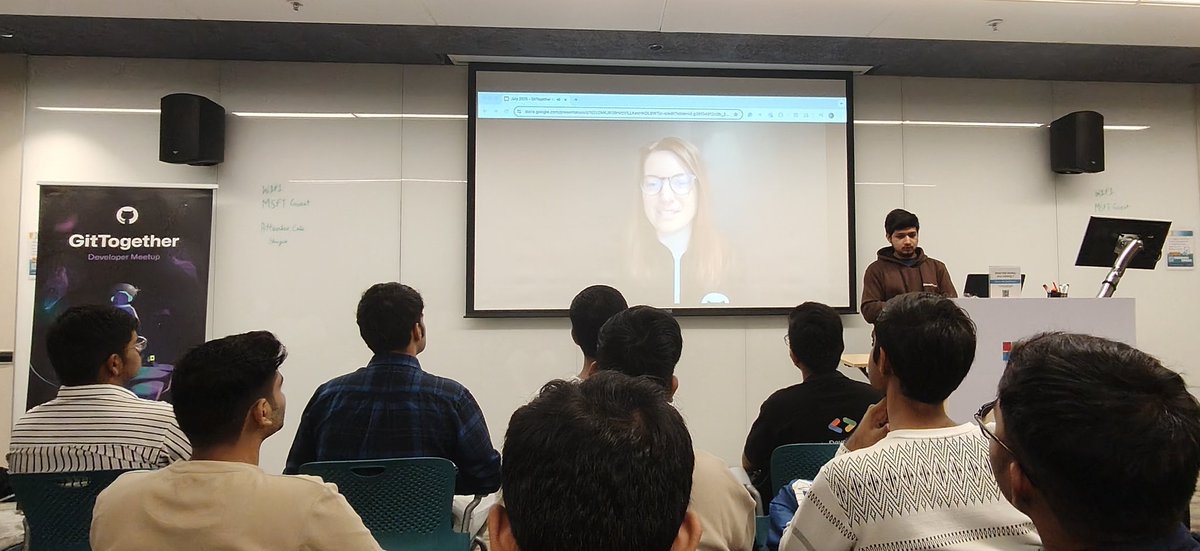 parui_pratap's tweet image. Attending #GitTogether Mumbai 1 Year Anniversary Meetup 
Anyone attending let&apos;s connect.
git init welcome note by @ialimustufa
Get to Learn more about copilot like Ai accelerates devops pipeline, MCP Server, GitHub advance security application. by Abhi Singh
#AI #Github @github