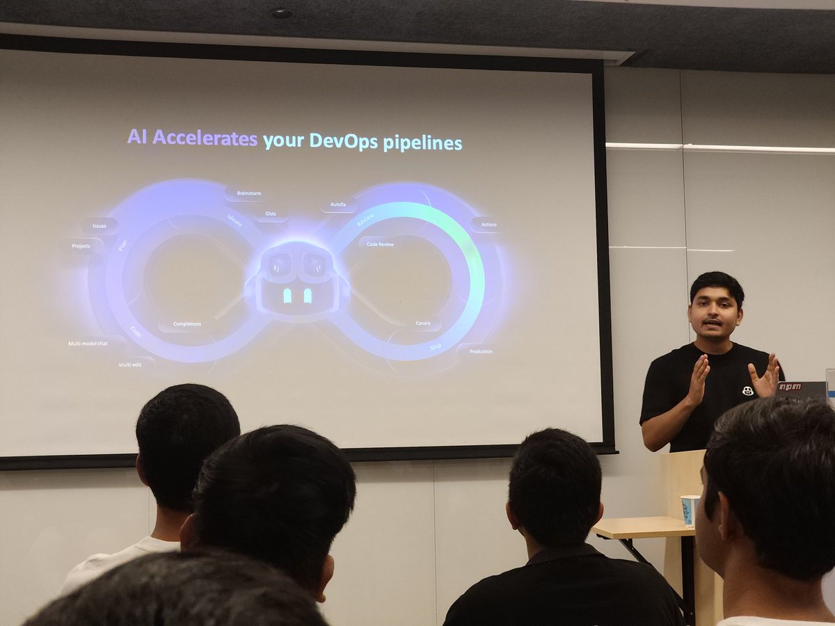 parui_pratap's tweet image. Attending #GitTogether Mumbai 1 Year Anniversary Meetup 
Anyone attending let&apos;s connect.
git init welcome note by @ialimustufa
Get to Learn more about copilot like Ai accelerates devops pipeline, MCP Server, GitHub advance security application. by Abhi Singh
#AI #Github @github