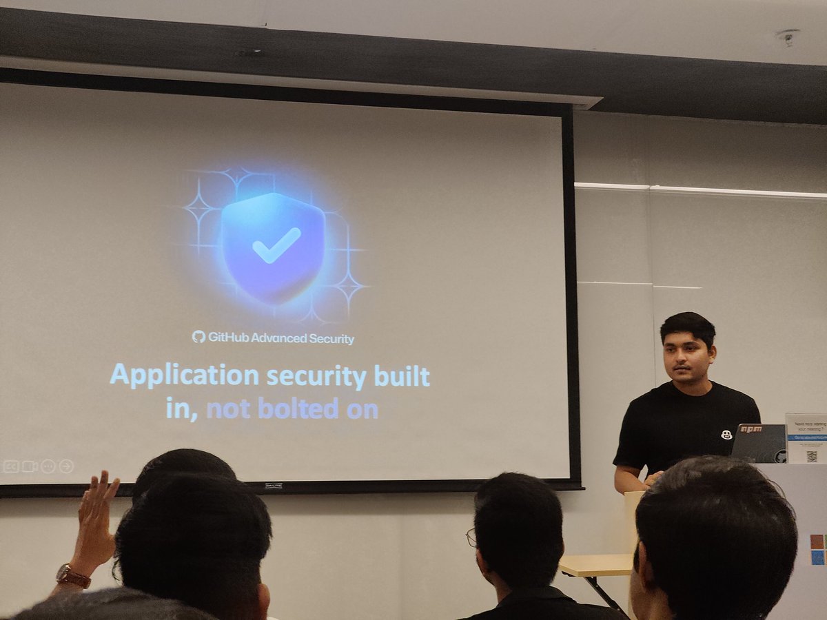 parui_pratap's tweet image. Attending #GitTogether Mumbai 1 Year Anniversary Meetup 
Anyone attending let&apos;s connect.
git init welcome note by @ialimustufa
Get to Learn more about copilot like Ai accelerates devops pipeline, MCP Server, GitHub advance security application. by Abhi Singh
#AI #Github @github