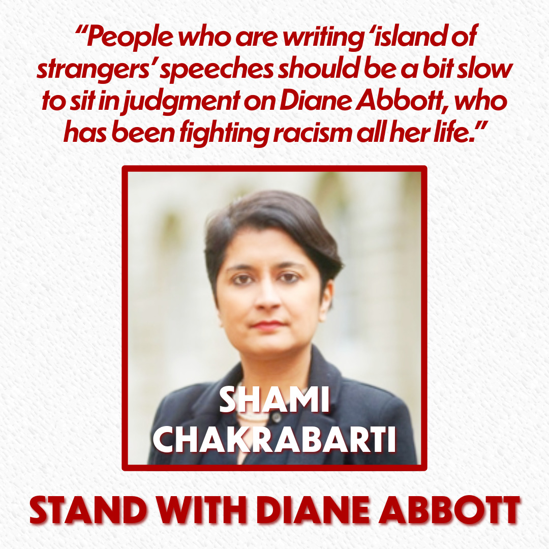 arise_festival's tweet image. ALERT - Let's get 30,000 to Stand with Diane Abbott 📢
✅ Add name 👉 bit.ly/WeStandWithDia…
✅ Forward on WhatsApp & socials
Join Shami in standing with @HackneyAbbott, a champion of the politics of equality, peace & social justice - & send a clear message to Keir Starmer ✊