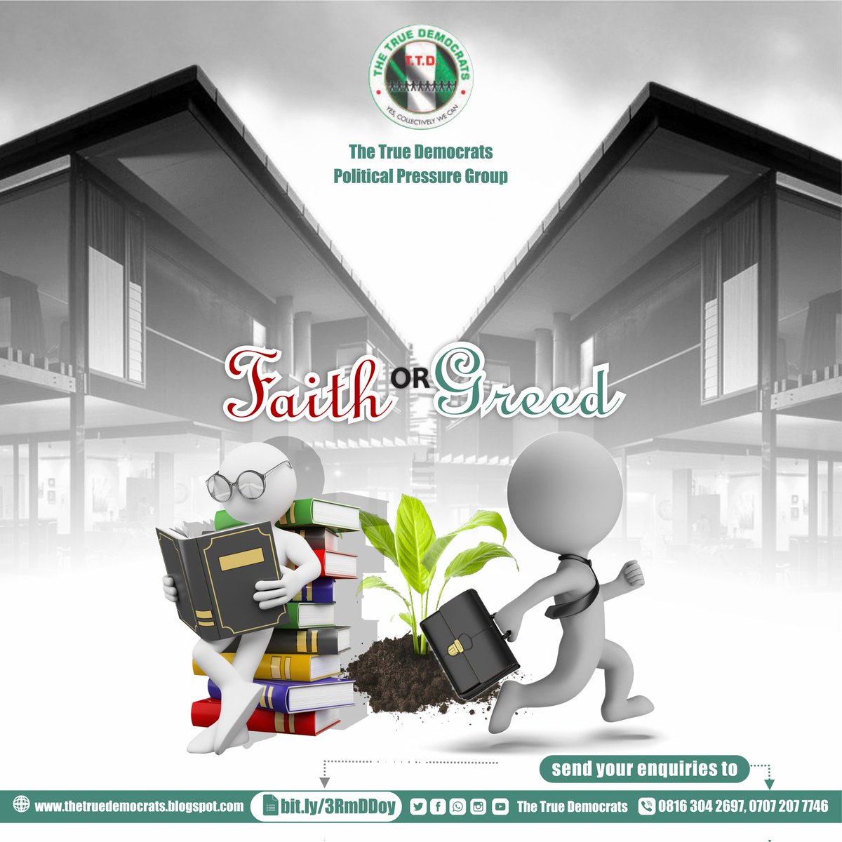 THETRUEDEM20924's tweet image. Fellow Nigerians, is it greed or faith that keeps us retrogressive as Nigeria?
Click the link to find out more.
thetruedemocrats.blogspot.com/2025/07/faith-…
Yes, collectively we can rescue, redesign and rebuild Nigeria.
#nigeriansindiaspora #Abuja #LAGOS #Politics #Democracy