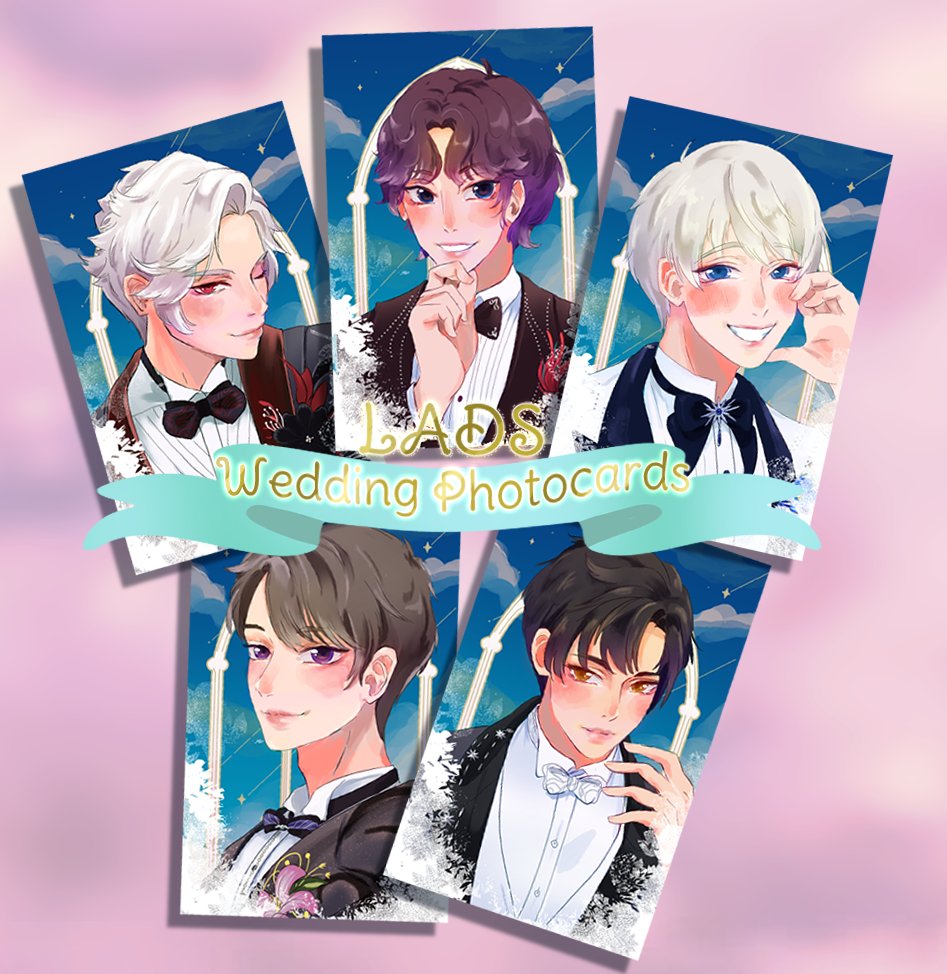 Purrinhime's tweet image. Which bachelor will you say "I do" to~?
Will have these at Otakuthon!
