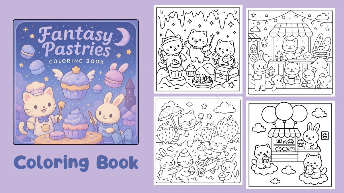 mars28125's tweet photo. 🖍️ Explore my collection of digital PDF coloring books, filled with adorable characters, magical settings, and kawaii style.

🎨 Perfect for kids, creative adults, or fans of relaxing art.
📥 Get it here 👉 https://t.co/xBgWVClnNz https://t.co/efinLIRxC8