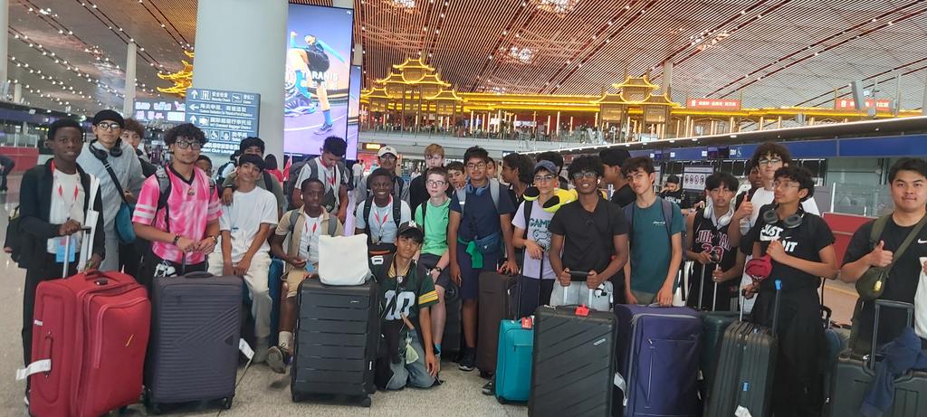 9MEP China trip We are coming home! Thank you Beijing! CA 855 Air China. ETA arriving Heathrow  Sat 8.30 PM DGS senior playground 10PM <a href="/DartfordGS/">Dartford Grammar</a> @