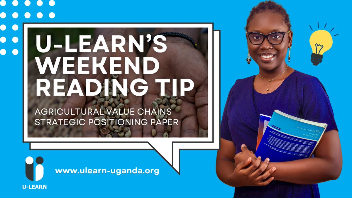 U-Learn Uganda (@ulearnuganda) on Twitter photo U-Learn Uganda
<a href="/ULearnUganda/">U-Learn Uganda</a>
📘 Weekend Reading Tip This Agricultural Value Chains Strategic Positioning Paper offers a clear roadmap to guide stakeholders in aligning agricultural interventions with the Refugee Response Plan. 📷shorturl.at/p60nI
#EvidenceInPractice U-Learn Uganda
<a href="/ULearnUganda/">U-Learn Uganda</a>
📘 Weekend Reading Tip This Agricultural Value Chains Strategic Positioning Paper offers a clear roadmap to guide stakeholders in aligning agricultural interventions with the Refugee Response Plan. 📷shorturl.at/p60nI
#EvidenceInPractice