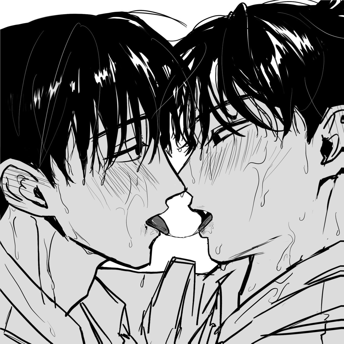 쫄딱젖은 여름 청게 미친 겸규