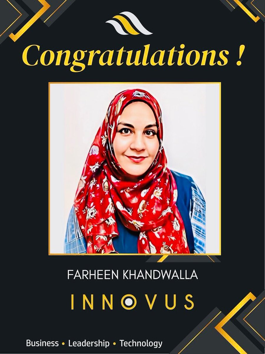 We’re proud to announce that FCPA Farheen Khandwalla (@farheen_khandwalla) has been promoted to Partner at Innovus Risk &amp; Advisory LLP! Her dedication, leadership &amp; client-first approach continue to inspire. Congratulations, Farheen! 👏 #Leadership #InnovusGroup #innovus #finance