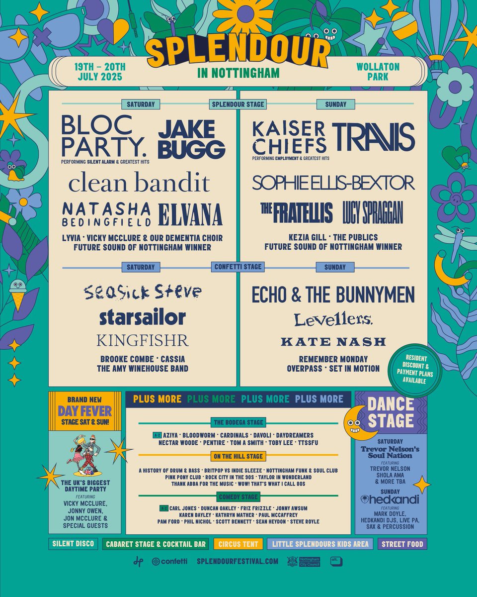 Sheriff_Nottm's tweet image. Very much looking forward to seeing @Vicky_McClure @OurDemChoir @DJTrevorNelson @Jakebugg @BlocParty plus many more at @splendourfest today.
Let’s get the party started!!!
🎤🎧 🎸 🥁📀🗣🕺🏽💃🕶