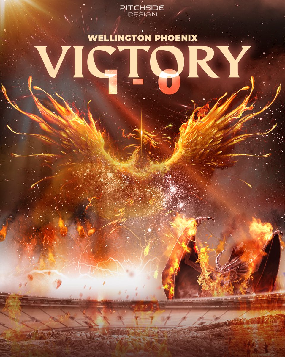 NZAUSVisuals's tweet photo. The Dragon fell. The Phoenix rose.
#PhoenixRising #PitchsideDesign #COYN https://t.co/d1opBhO7eQ
