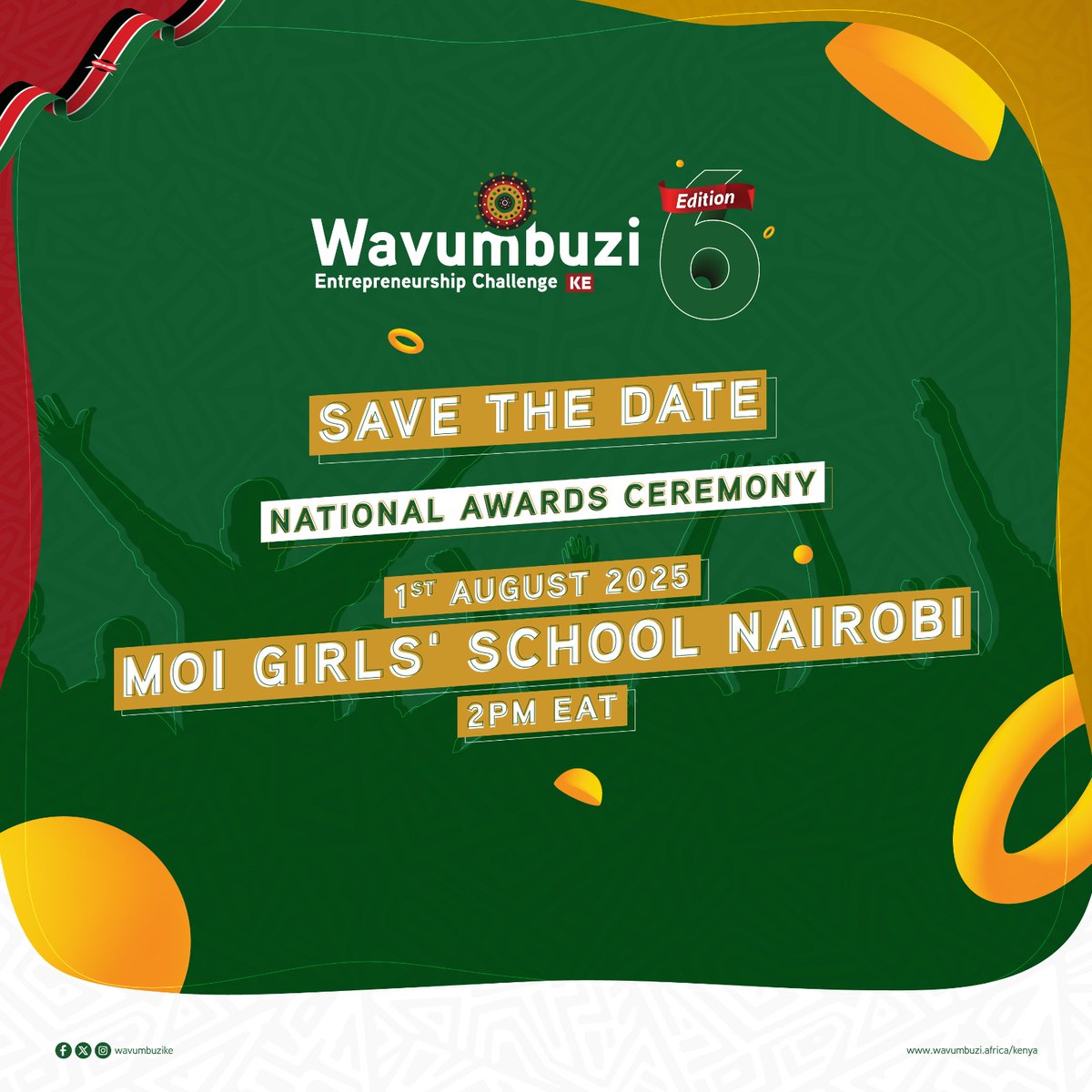 📅 Save the Date
🏆 Wavumbuzi Edition 6 – National Awards Ceremony loading... 🔜🎉