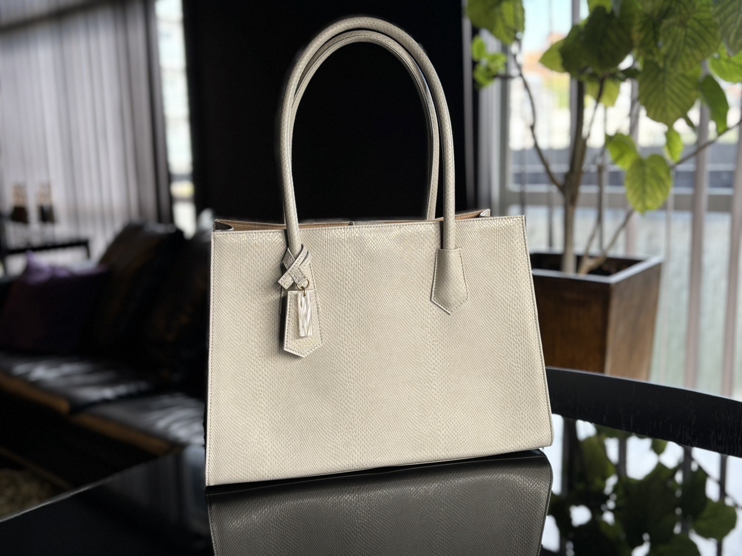 美品』FUMIKODA フミコダGLORIA 黒 キャリーオンショルダーバッグ 美品