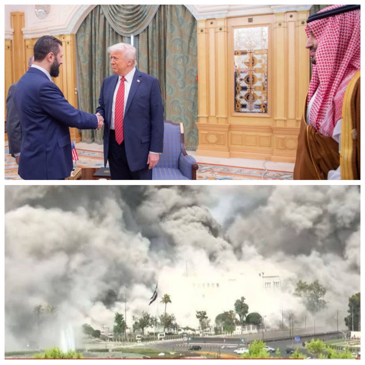 sabaghyan4's tweet image. دودمان بنیامیه، نه کفایت حکومت دارن، نه فهمی از حاکمیت
گول ظاهر پر سروصدا و قیافهی ترسناک شون رو نخورید اینها از همان نسلی اند که مثل گوسفند کودک سر بریدند و حالا کت و شلوار به تن کردن و باعث شدند دوباره سوریه به یک درس عبرت تبدیل بشه.
#منافق_بسه_دیگه #قیچی_تفرقه