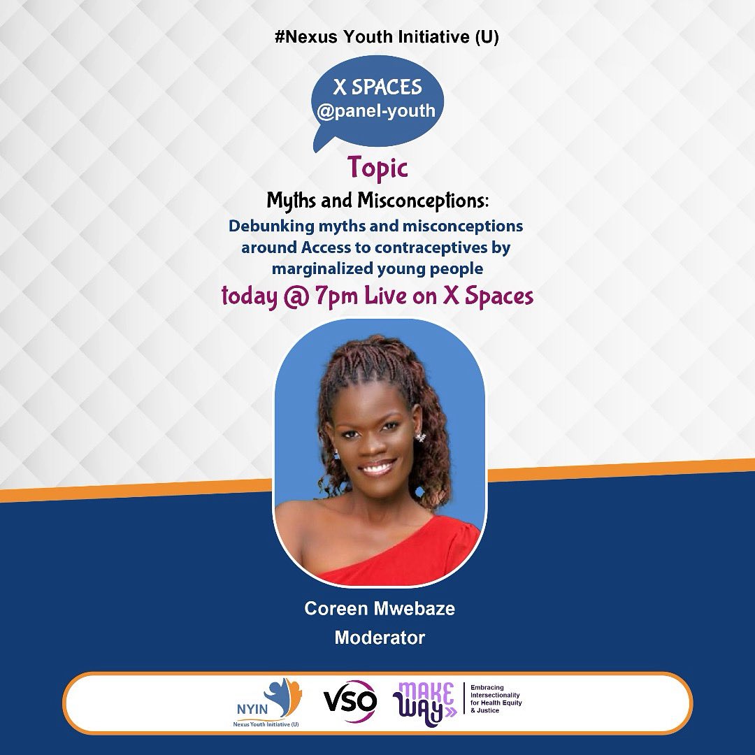 CavillahAggie1's tweet photo. Meet our moderator @MwebazeCoreen a member of the Make Way Youth Panel Uganda who brings to this conversation her expertise in advocacy and youth engagement .@panel_youth 

7-8PM EAT

https://t.co/3pBV6jHjaM https://t.co/l6qsGExtXe