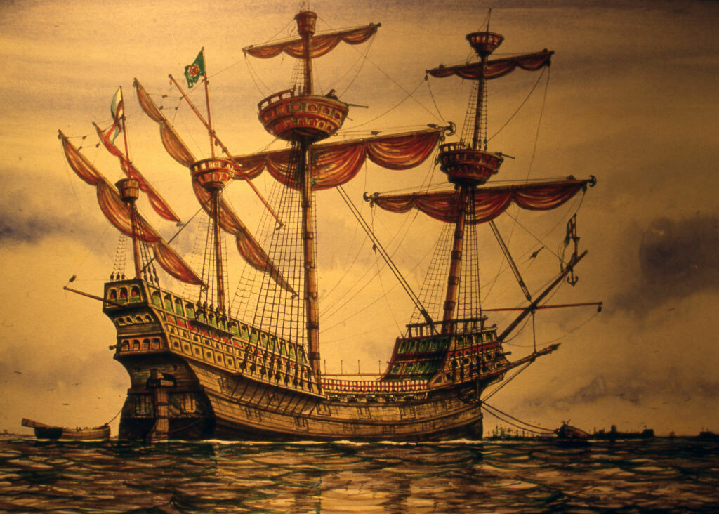 HistoryExtra's tweet photo. #OnThisDay in 1545, the Tudor warship Mary Rose sank in the Solent, between Portsmouth and the Isle of Wight during battle. Lost for centuries, the wreck was famously raised in 1982 in one of maritime archaeology’s most ambitious salvage operations.

📸 Getty https://t.co/yjHlH4COyH