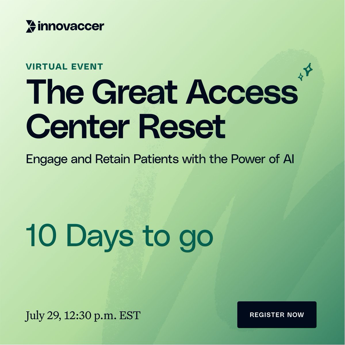 10 days to go! 💡

The Great Access Center Reset is transforming how healthcare handles patient access &amp; call centers.

Join us to see AI solutions that stop patient leakage &amp; capture missed referrals.

🚀Register now: lnkd.in/gK4vfunJ

#HealthcareInnovation