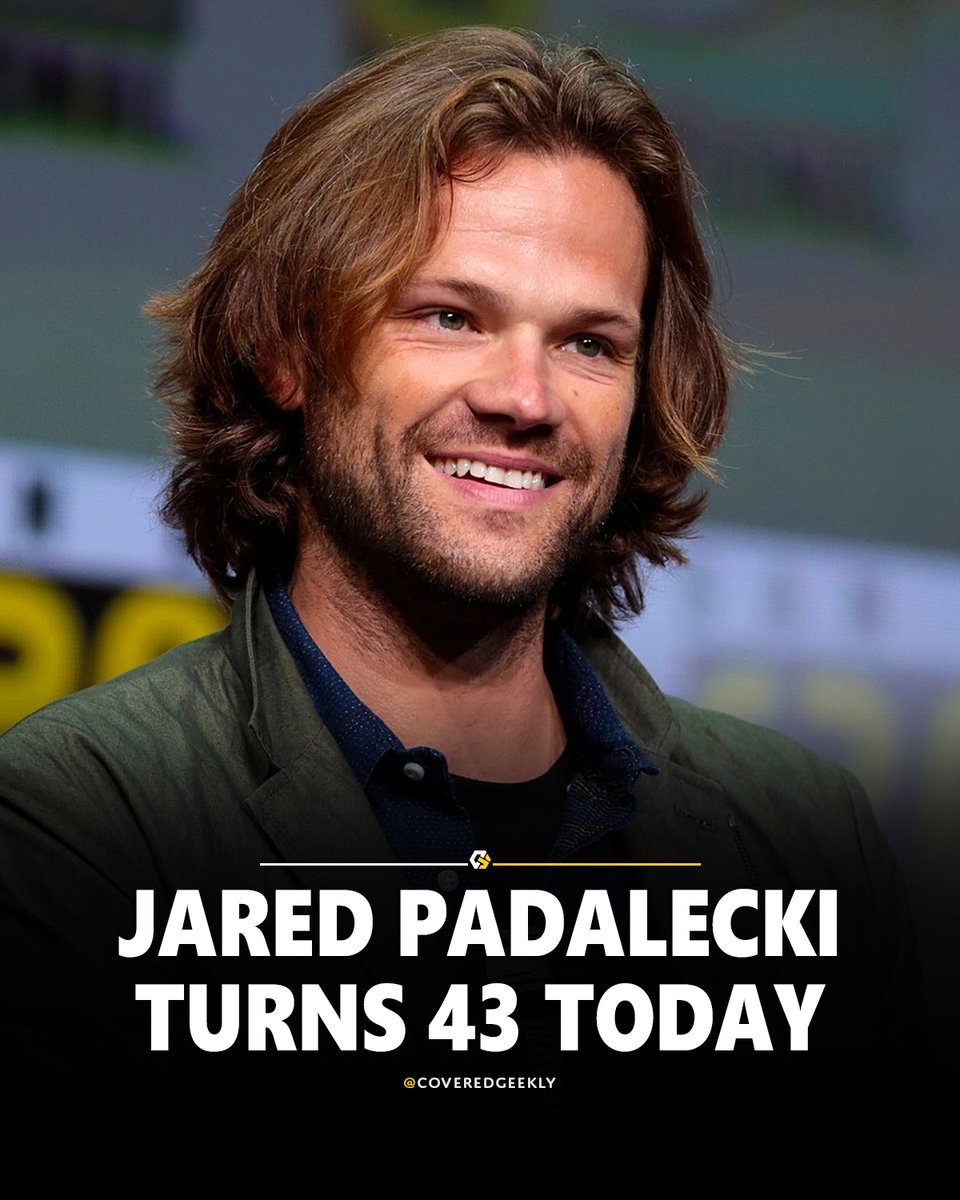 CoveredGeekly's tweet image. Jared Padalecki turns 43 today 🎂🎉