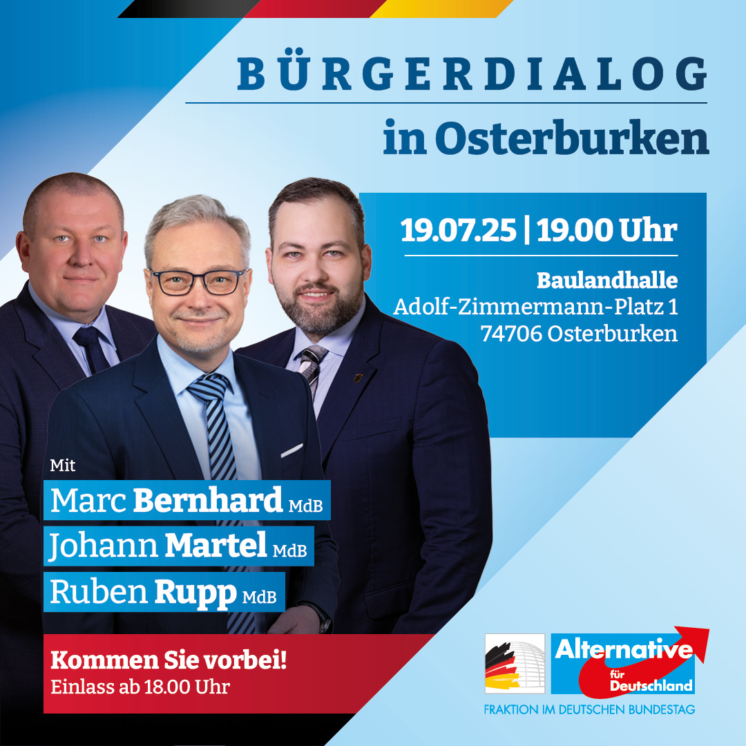 MarcBernhardAfD's tweet image. Wir sehen uns heute Abend in der Baulandhalle in Osterburken. 🎤🇩🇪