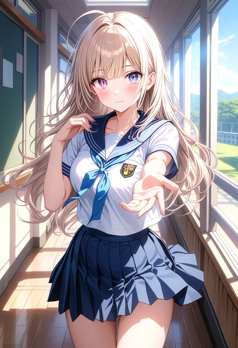 shirako1218AI's tweet image. ほら、一緒に行くよ！
 #うちの子  #クオン
 #DaysAI  #AIイラスト