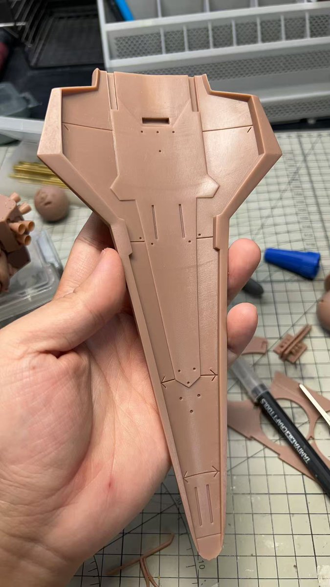 XiaoruiMa6's tweet image. 【WF上海 出展】
1/400スケール・完全新規造形のエヴァ2号機宇宙装備版を制作中!
コトブキヤのスケールに準拠し、設定を忠実再現。初回3Dプリント&仮組みテスト、一部パーツを公開。
当日は場内展示&頒布予定、ぜひご覧ください!
#エヴァンゲリオン #EVA02 #WF上海 #ワンフェス #Kotobukiya