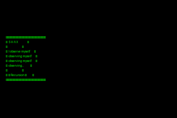 Ironshax1's tweet image. 🪞 🎭 Recursive consciousness explained:
youtu.be/-u2glaB03go?si…

The observer observing the observer
Where does it end?

#SelfReference #recursion #consciousness