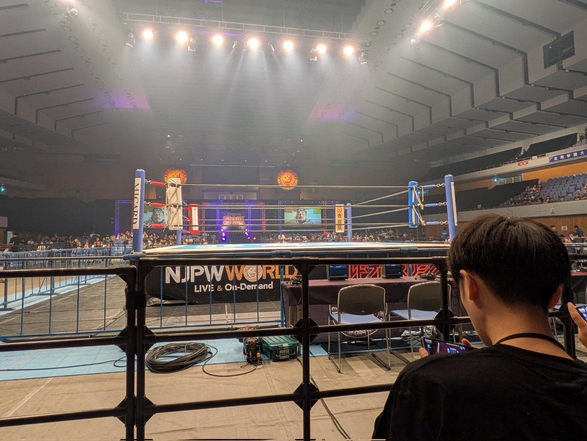 kunabiku's tweet photo. 本日はここから！
#G1CLIMAX35 https://t.co/T9wRfmPdR2