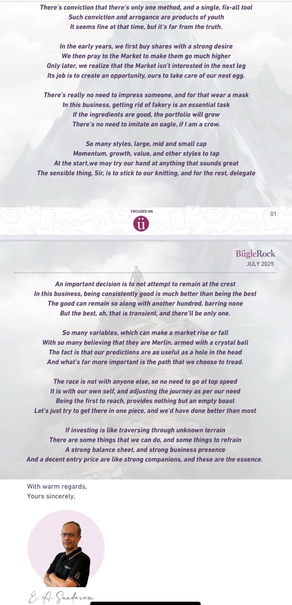 vijaimantrimf's tweet image. Wonderful poem on market and investor by my friend E A Sundaram .